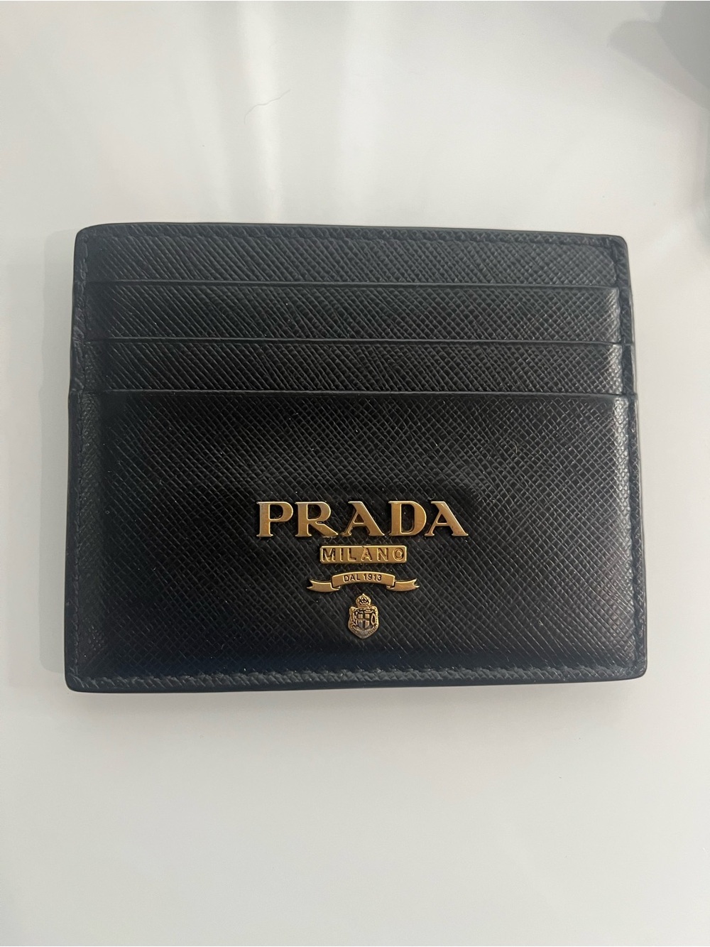 PRADA SAFFIANO LEATHER CARD WALLET